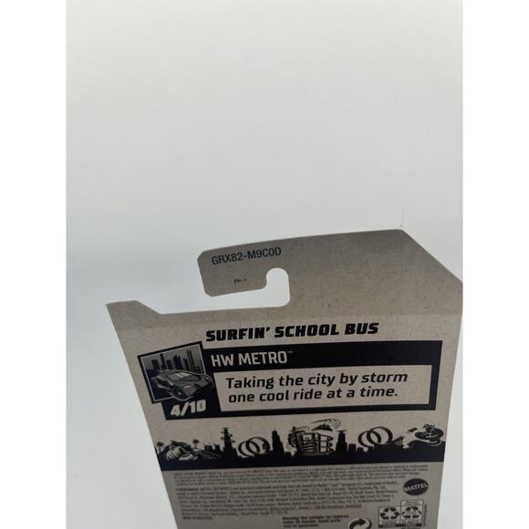 2020 Hot Wheels SURFIN' SCHOOL BUS HW Metro Series 4/10 - Picture 5 of 6